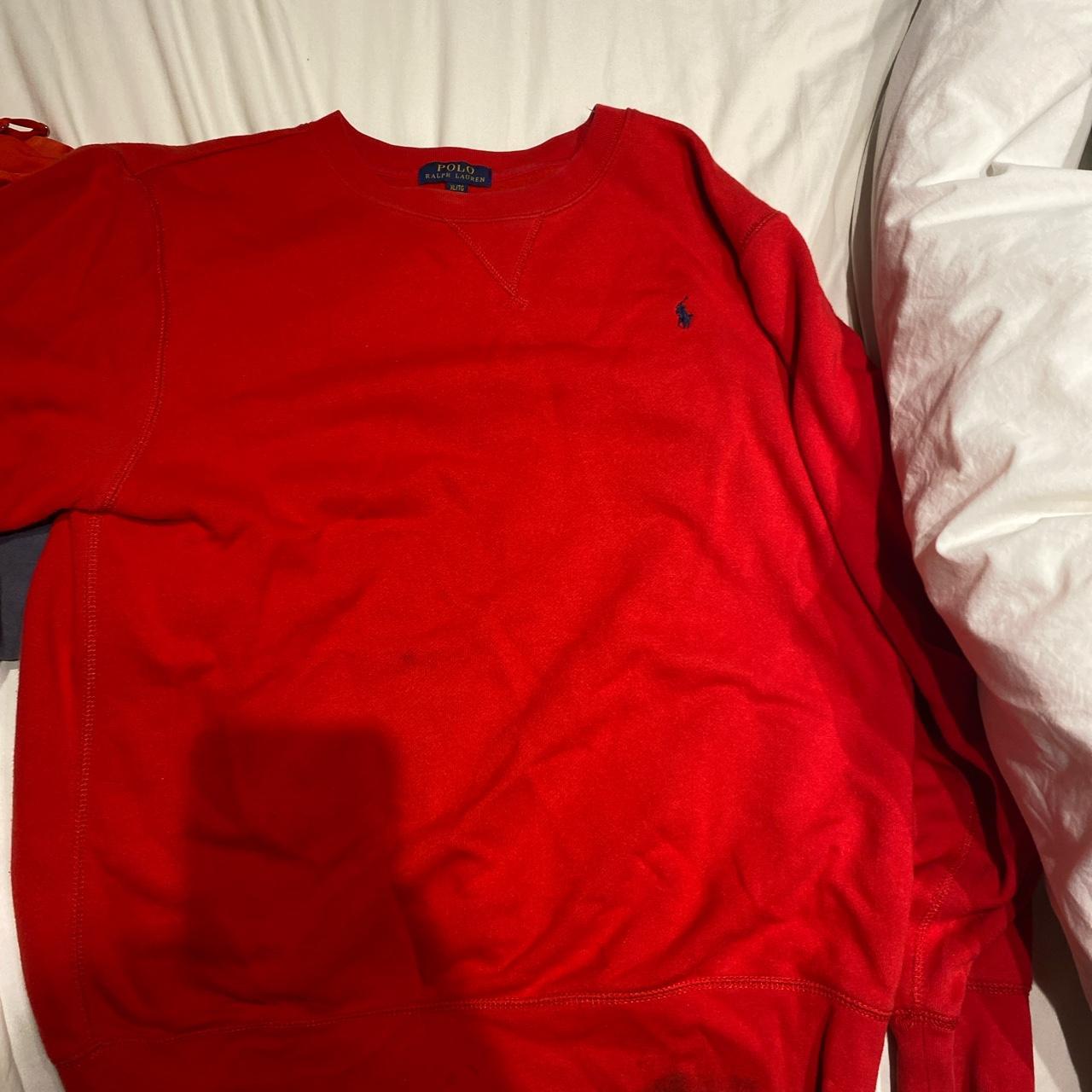 Ralph Lauren - red sweater open to offers - Depop