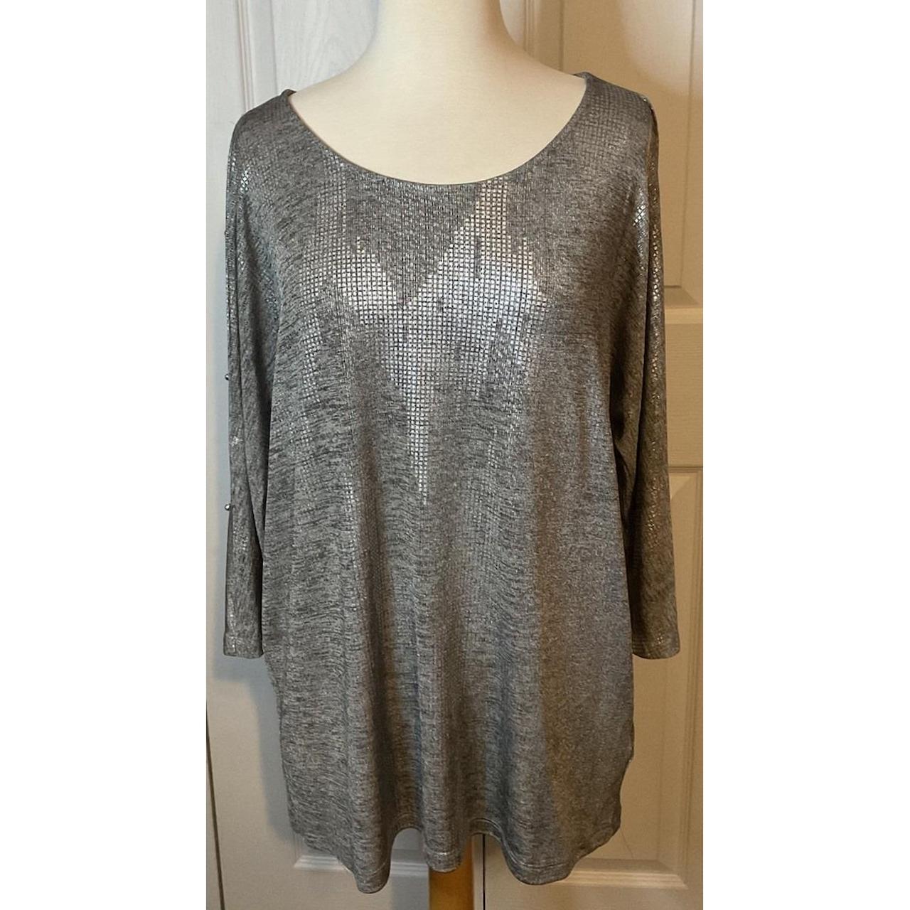 Ruby Rd. Women's Blouse - Silver - L – Ruby Rd Si… - image 2