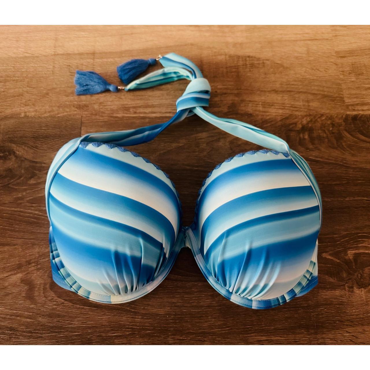 Venus Women's Blue Bikini-and-tankini-tops | Depop