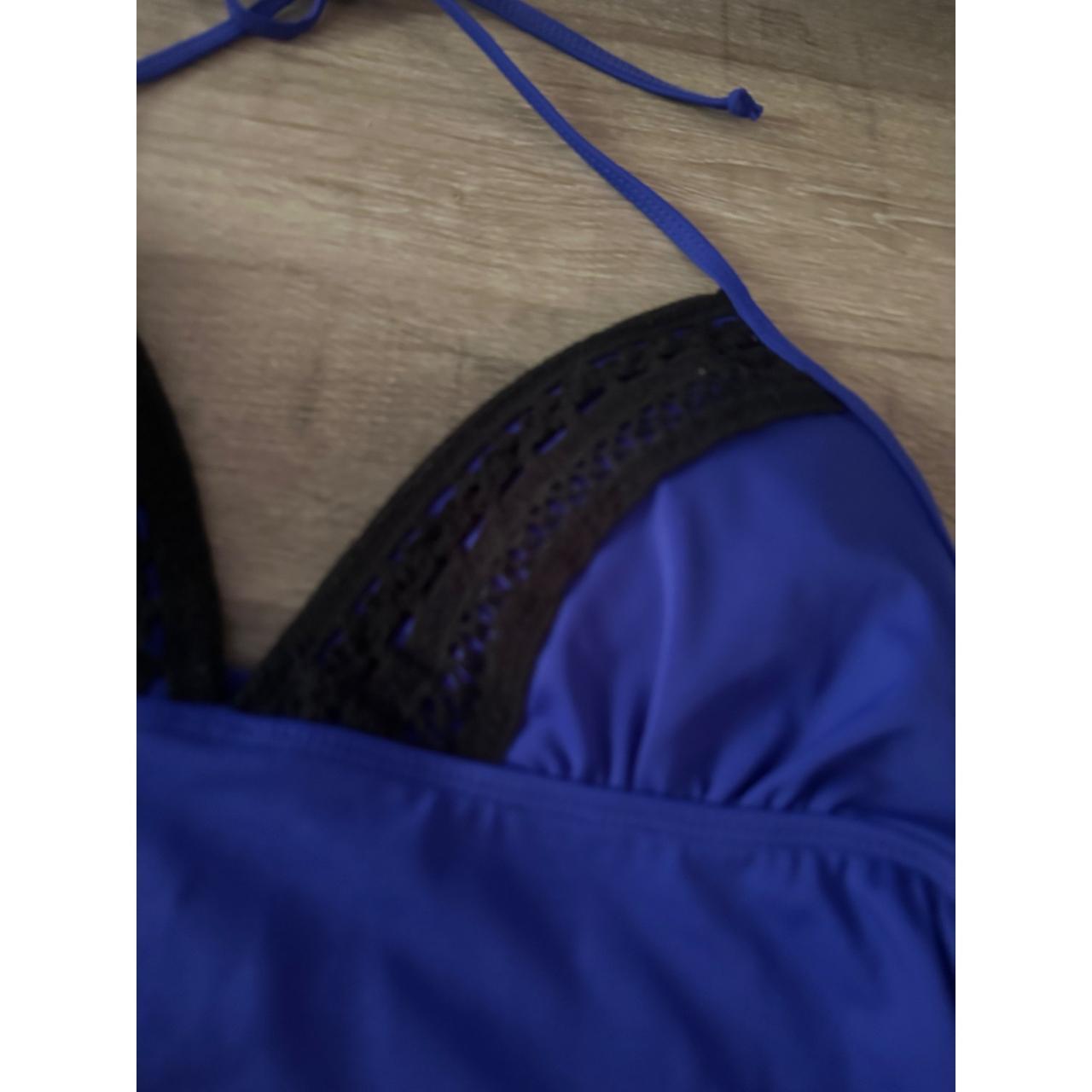 Venus Women's Purple and Black Bikini-and-tankini-tops | Depop