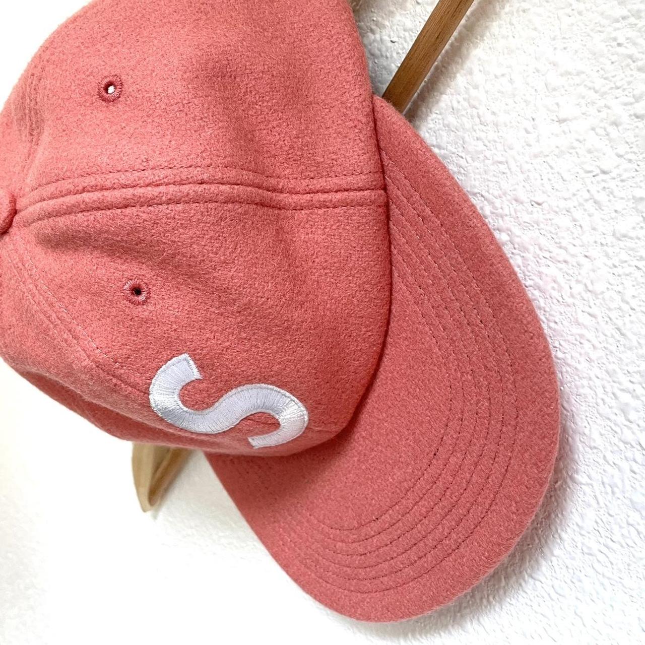 Supreme Wool 'S' Logo Hat 6-Panel Coral...