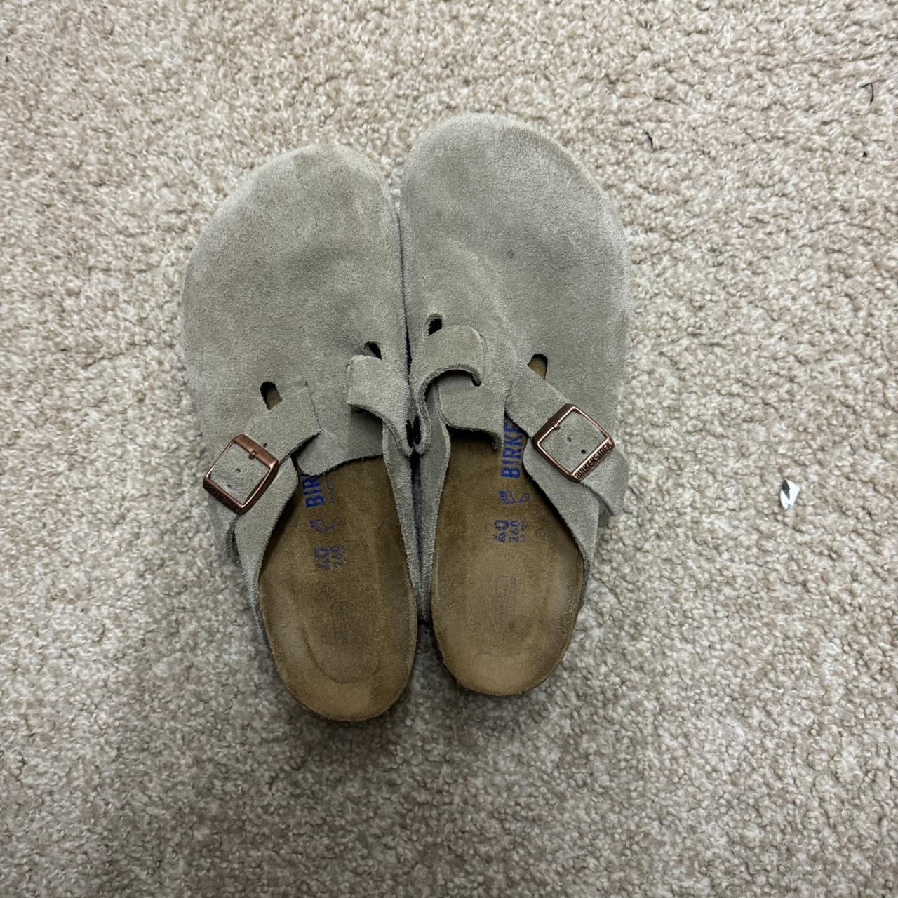 Birkenstock Bostons worn less than 5 times size uk... - Depop