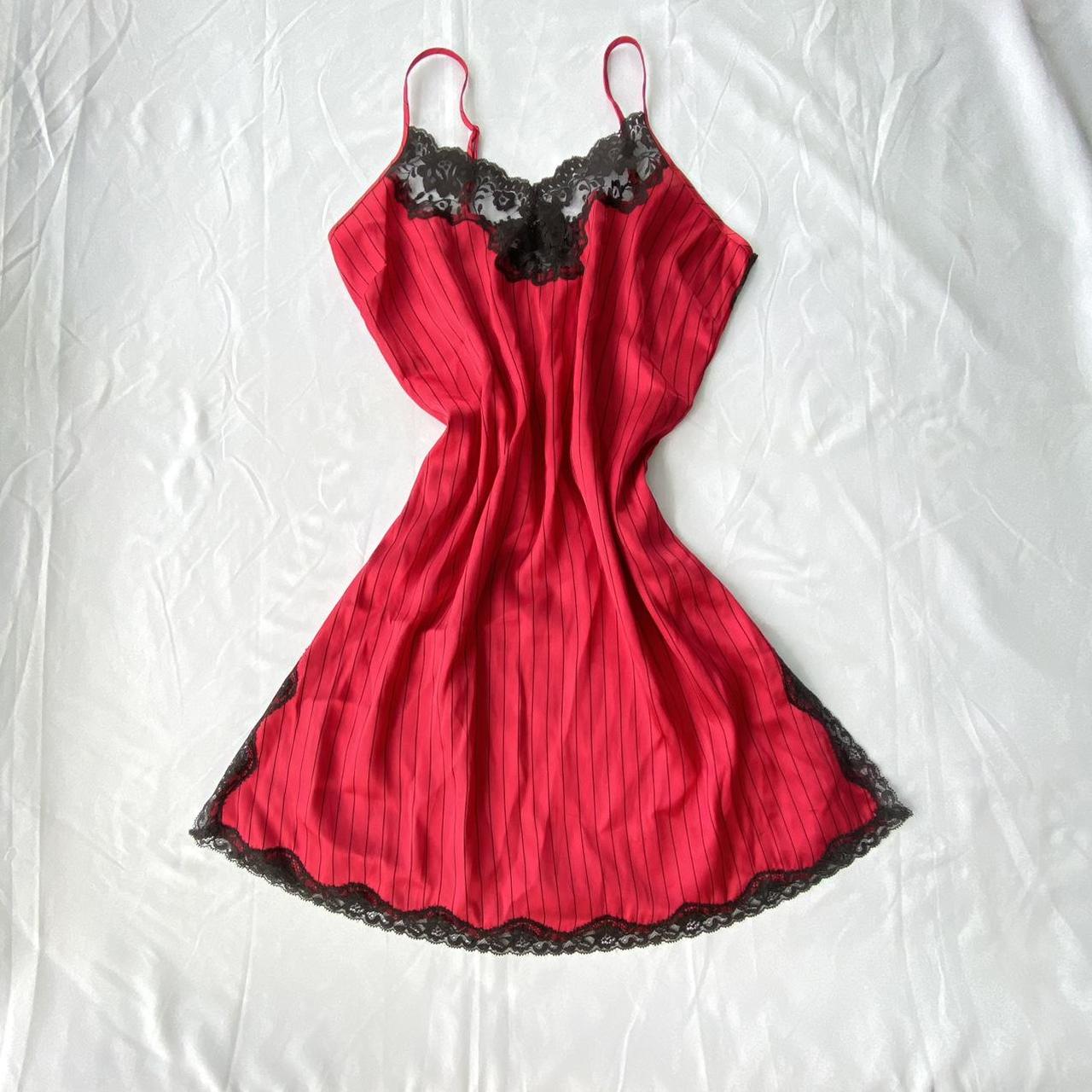 fan outfits account on Twitter  Red slip dress, Vintage red dress