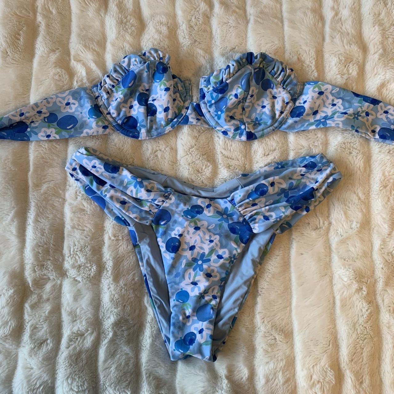 Blackbough Blueberry Bikini Set! Both top and... - Depop