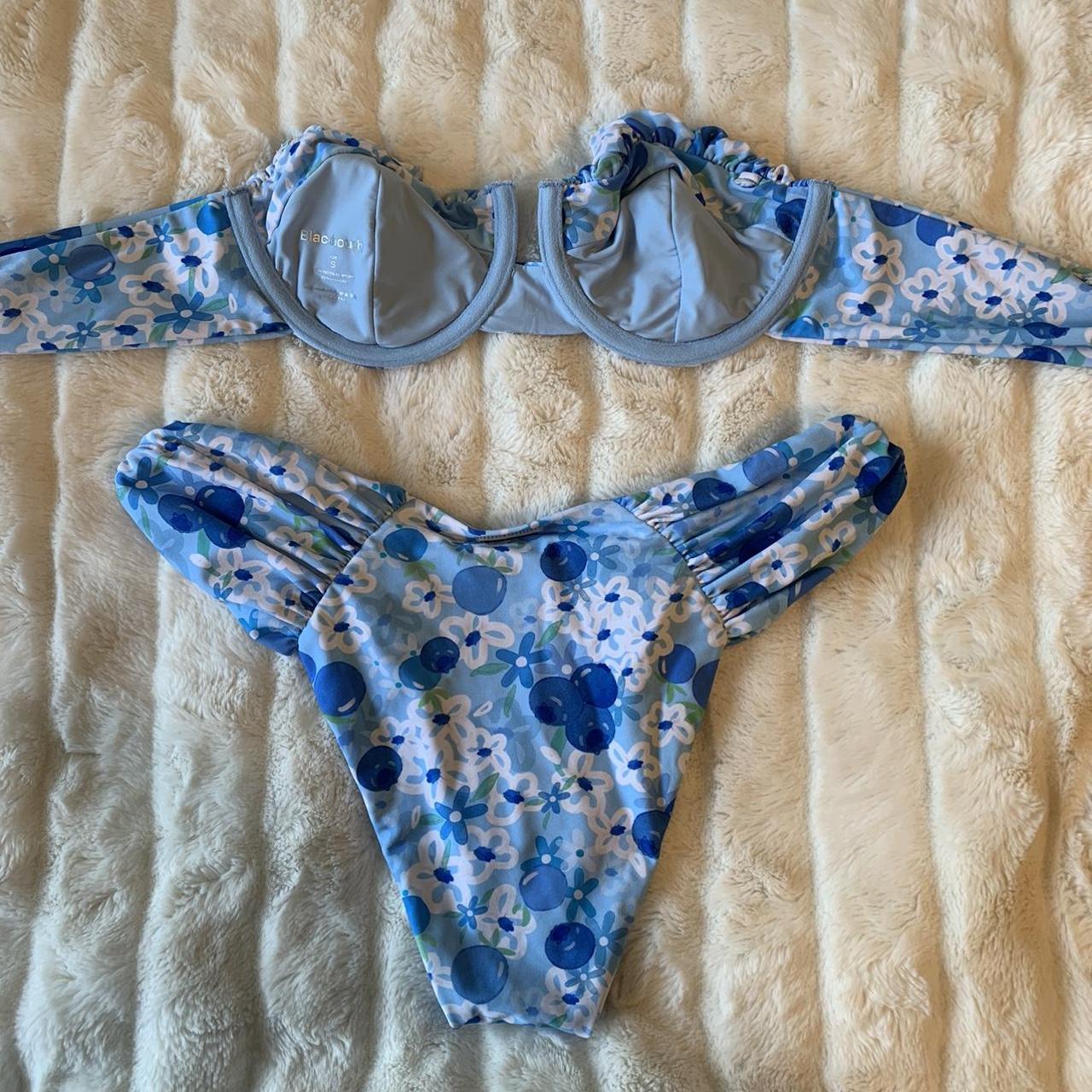 Blackbough Blueberry Bikini Set! Both top and... - Depop