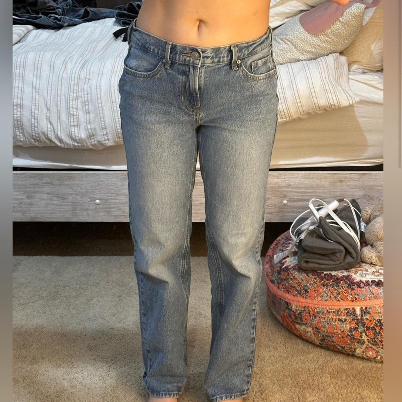 PacSun Women's Jeans - Blue - S – Low rise straight leg jeans