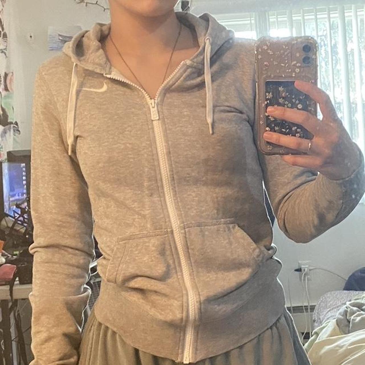 nike half zip hoodie grey