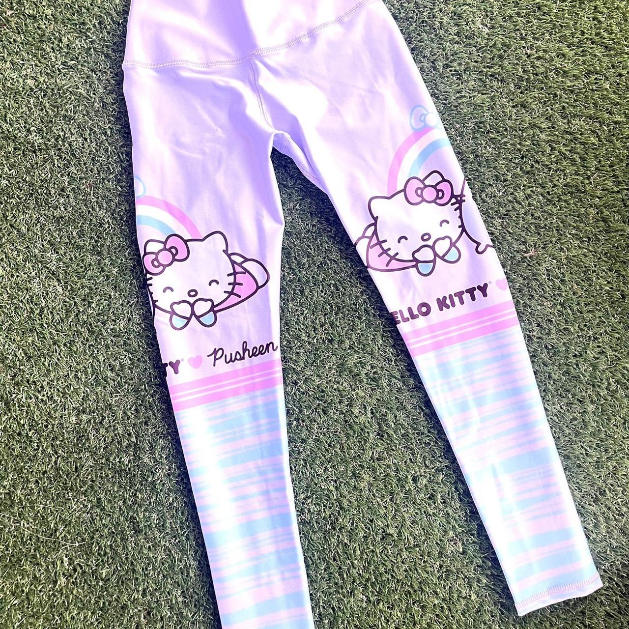 Hello Kitty Pusheen leggings One size - Depop