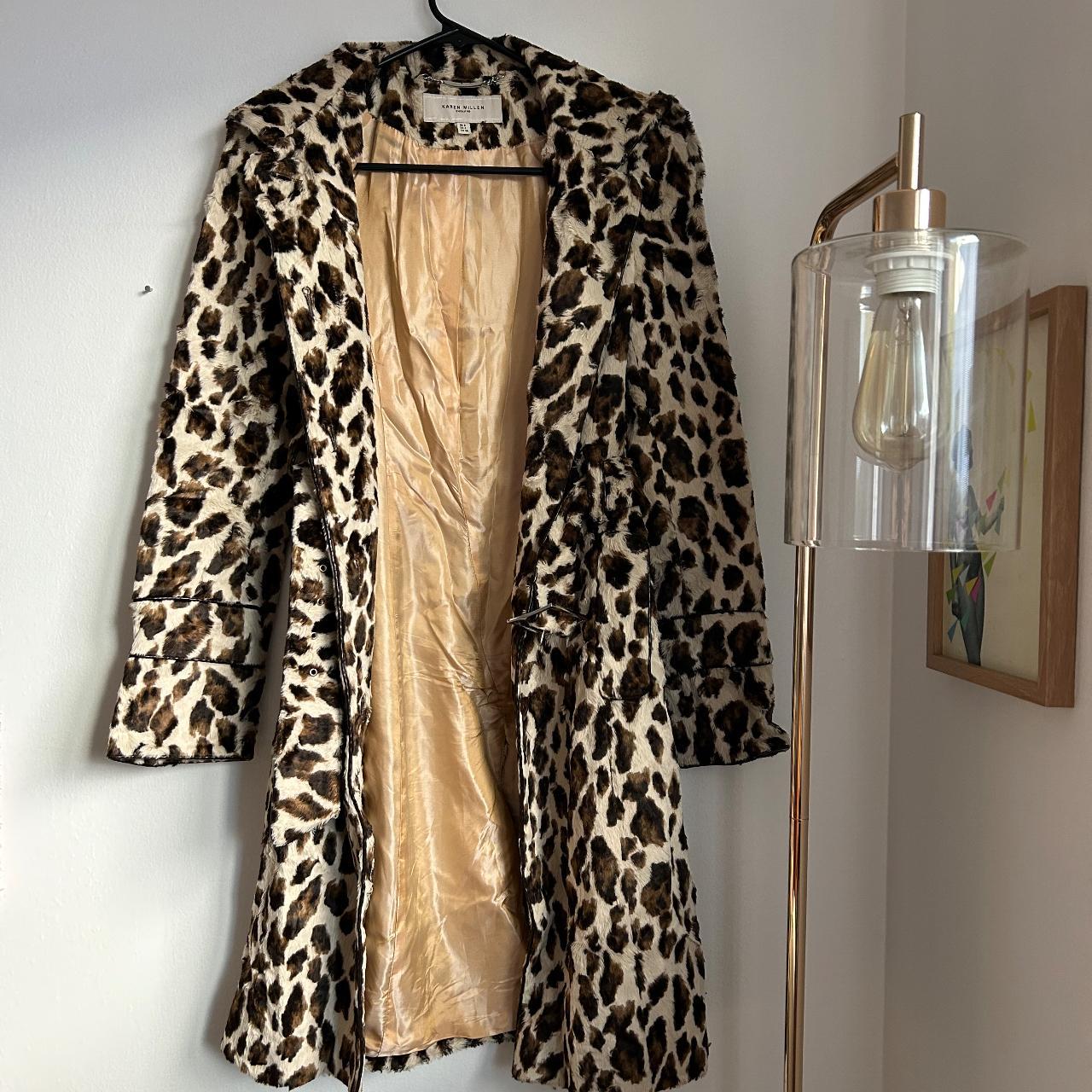 Karen millen clearance leopard coat