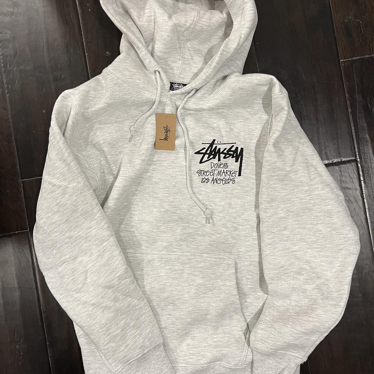 Stüssy Men's Grey Hoodie | Depop