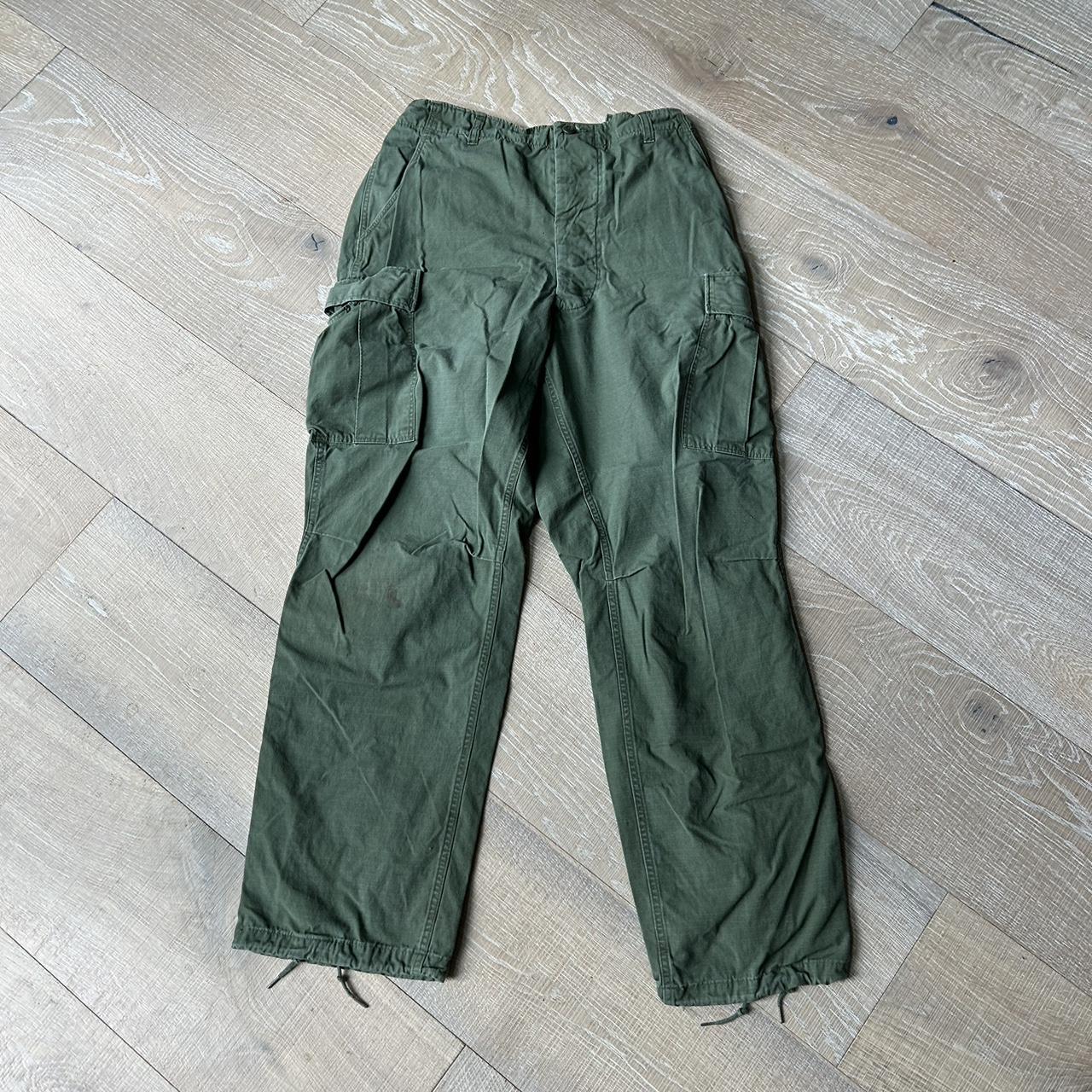 Mid-1900s Military Cargo Pants Size 36-39... - Depop