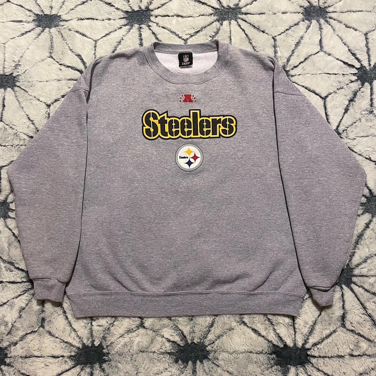 Pink steelers sweatshirt - Depop