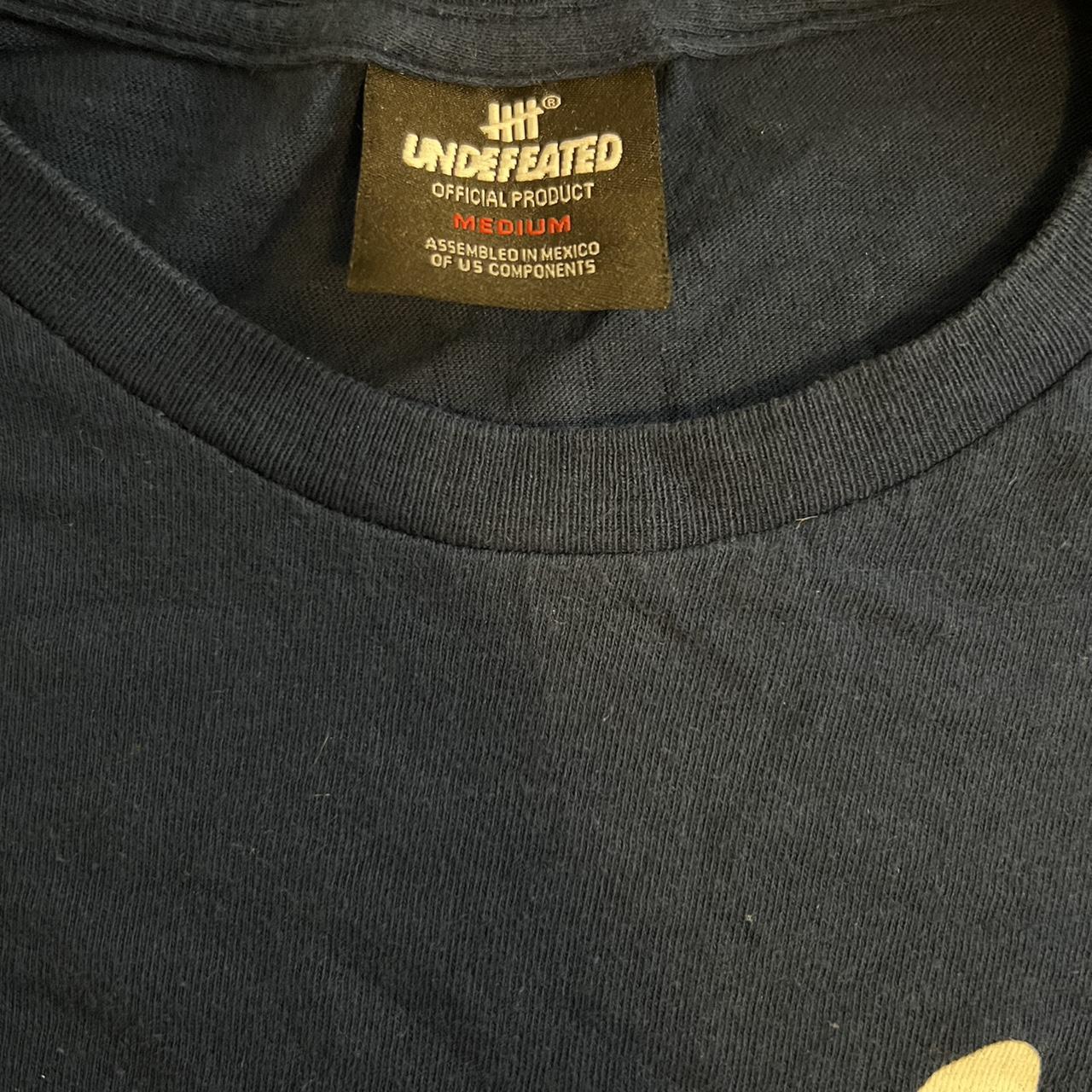 Undefeated Men's Navy and White T-shirt (4)