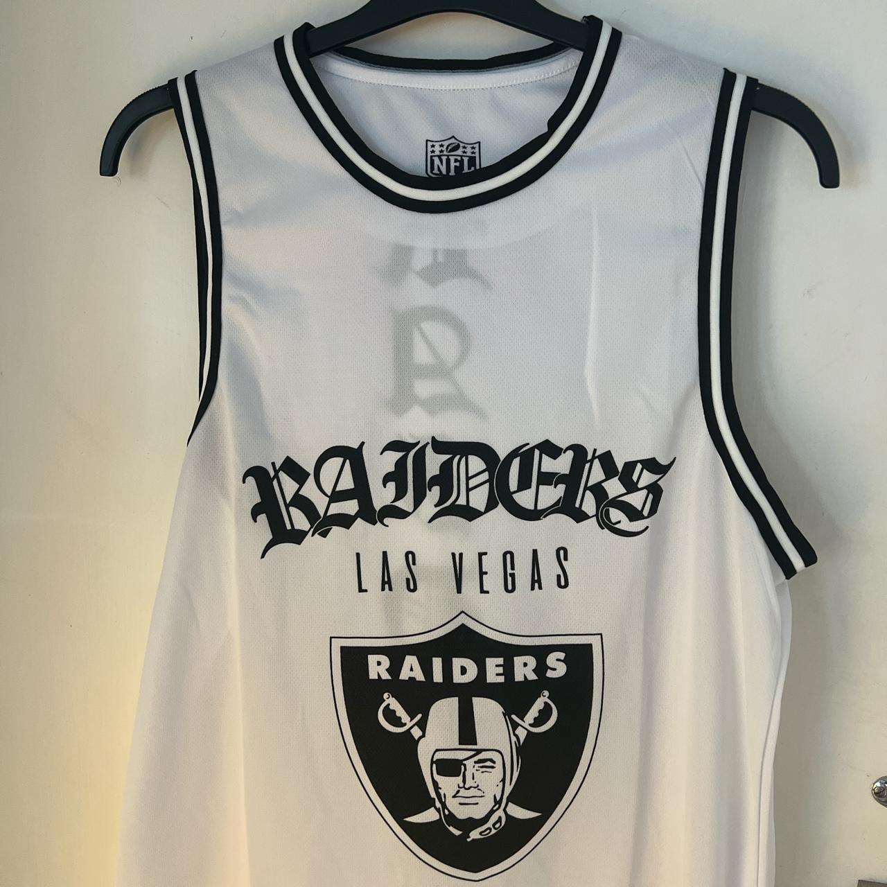 NFL Team Apparel Oakland Raiders Jersey Style Mens Shirt Black New With Tags