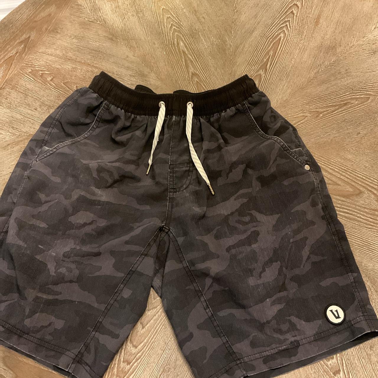 Vuori dark camouflage athletic short 3 pockets... - Depop