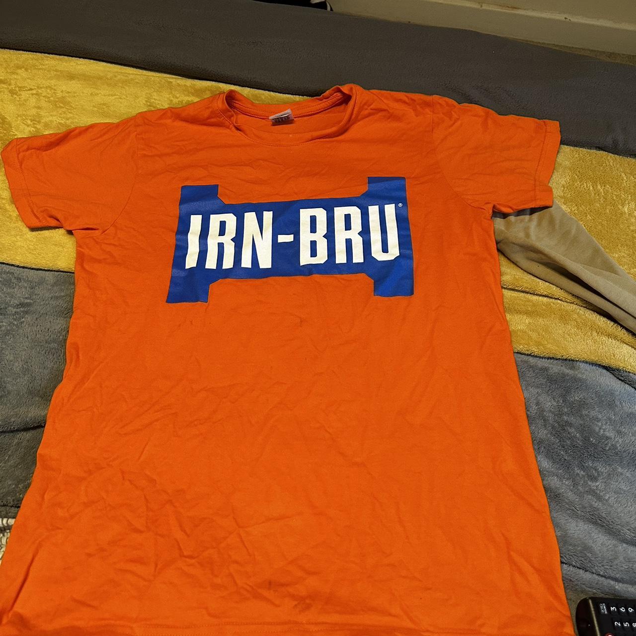 Orange IrnBru Tshirt. Great gift for a joke to a... Depop