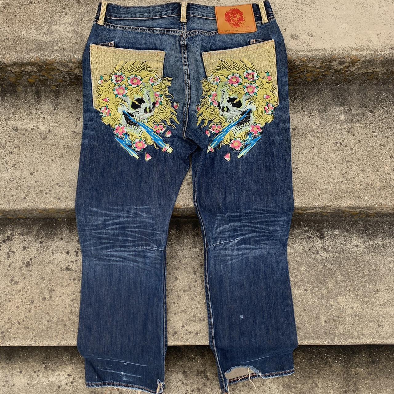 Ed Hardy Men S Jeans Depop   P0 