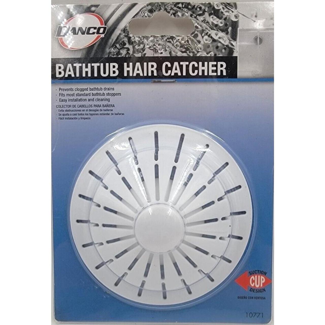 Bathtub Hair Catcher with Suction Cup - Danco