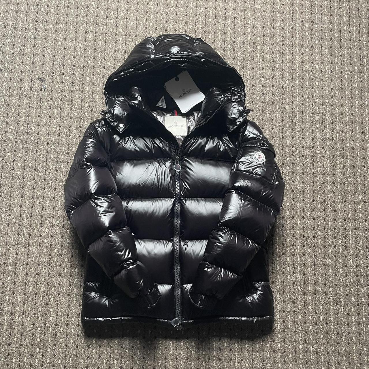 Moncler Maya Black Sizes M and L Brand New with... - Depop