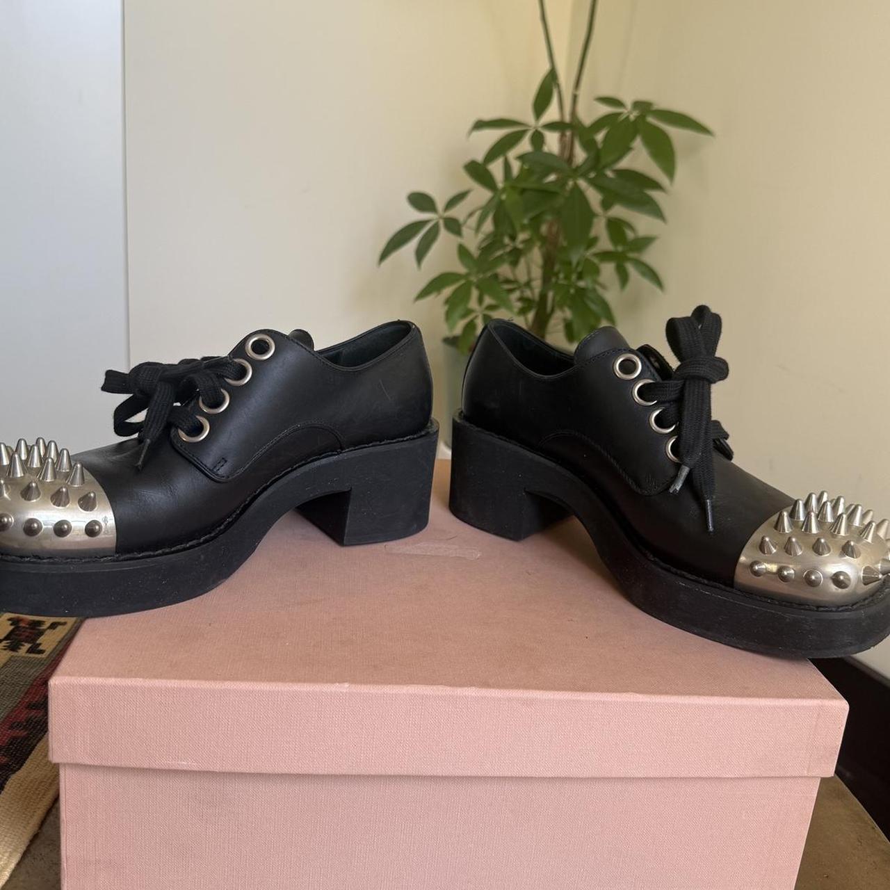 Miu Miu Women's Loafers - Black - US 7.5 – Miu Mi… - image 4