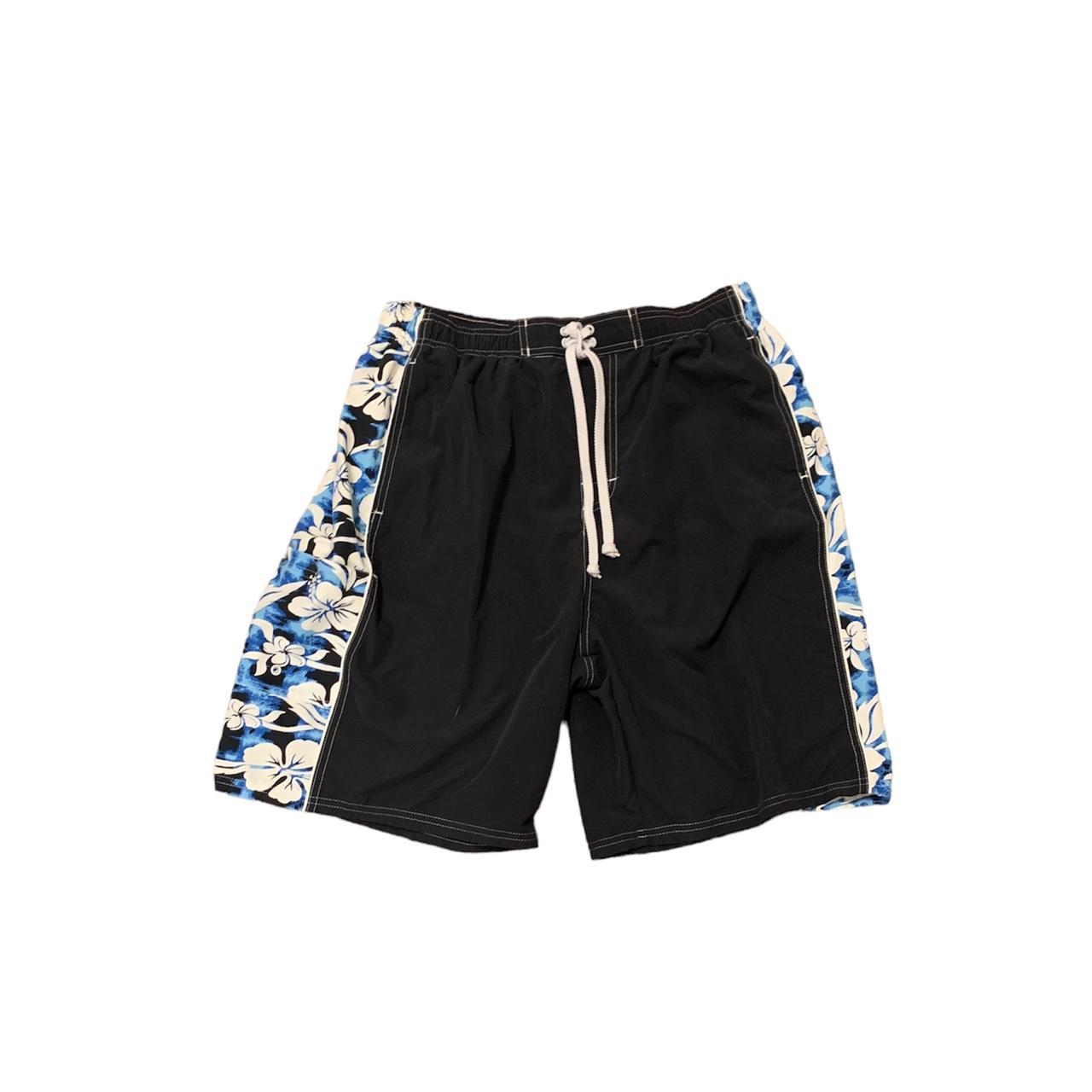 Men's Black and Blue Swim-briefs-shorts | Depop