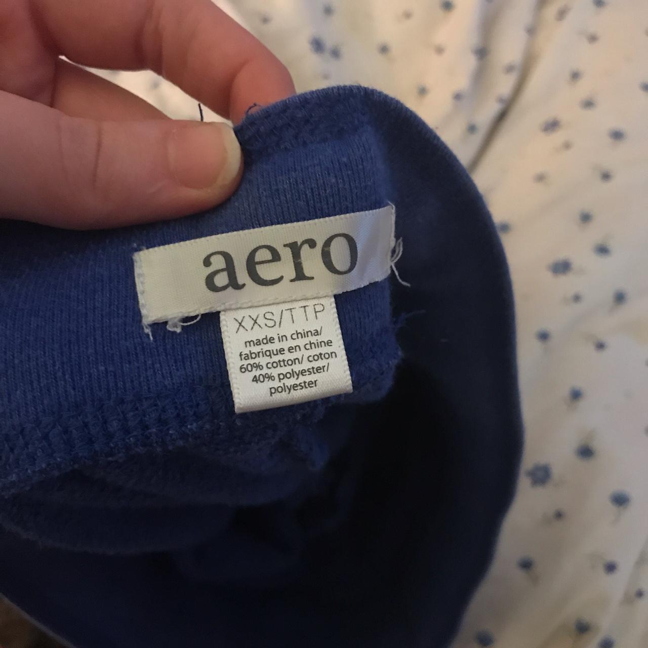 flared blue aeropostale sweatpants -size xxs/waist - Depop