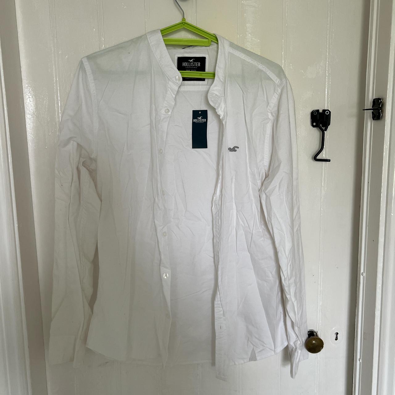 Men s white grandad style shirt. New with tags. Depop