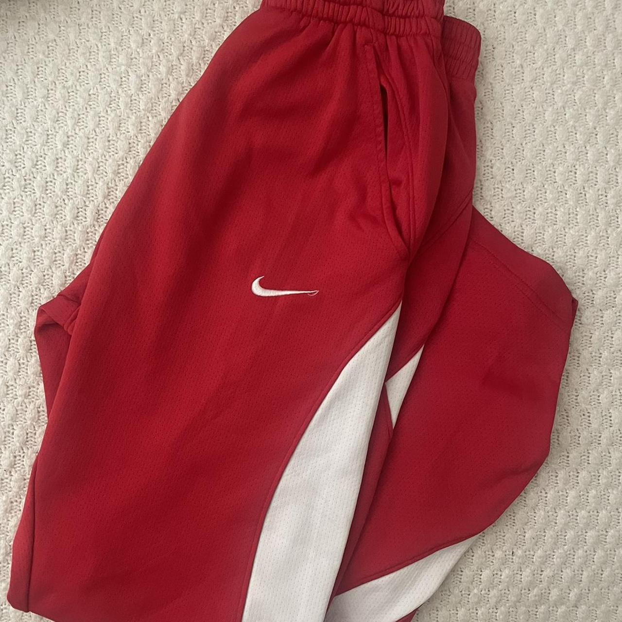 mens nike red joggers