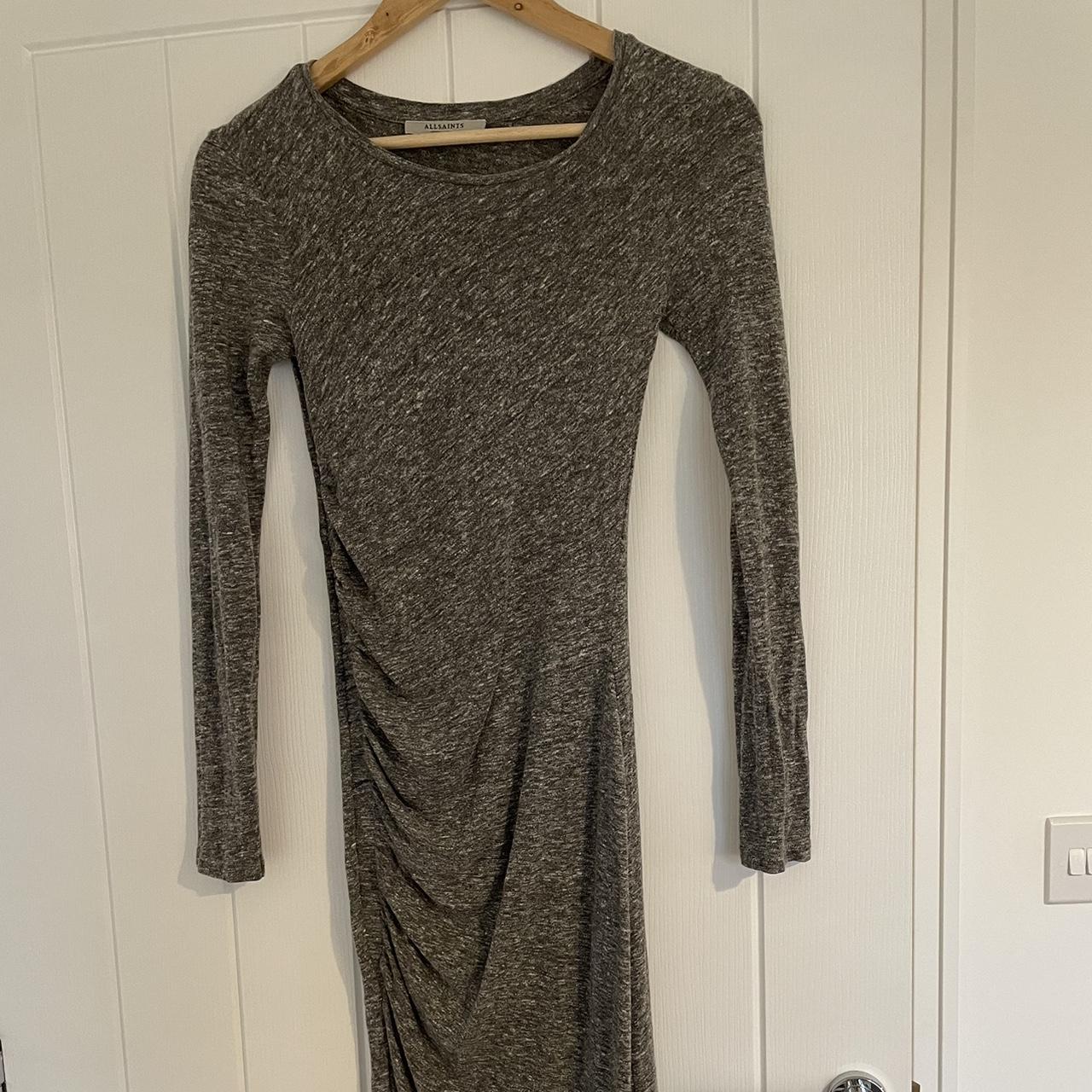 AllSaints Women's Grey Dress | Depop