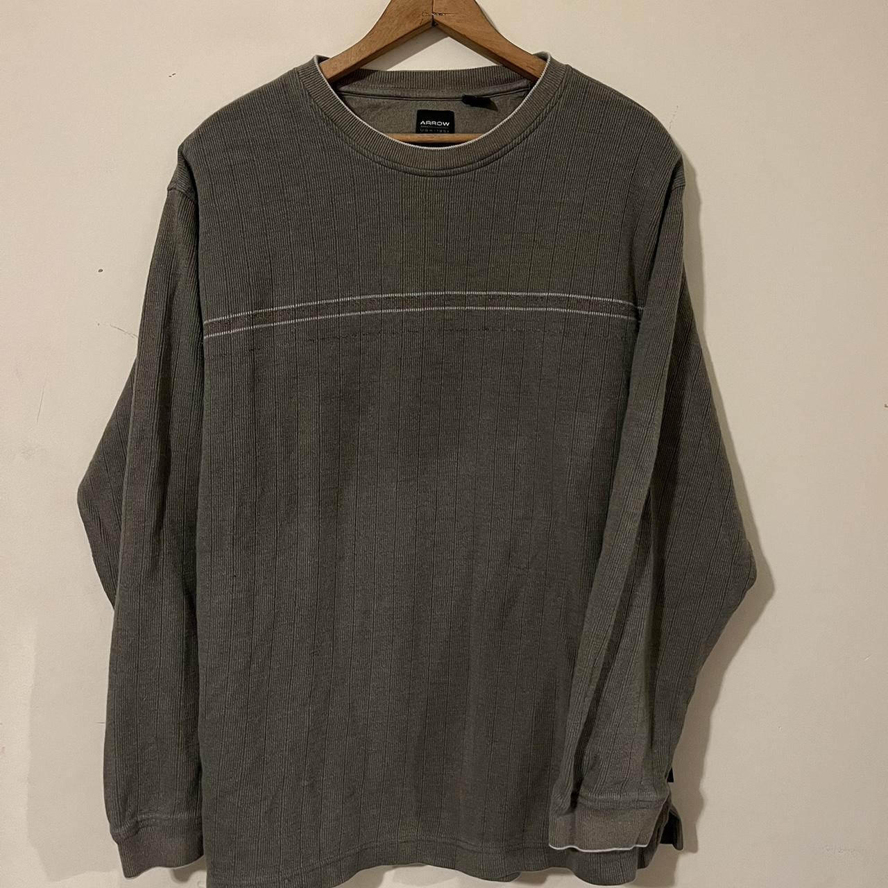 Sweater - large 🔶 - green/striped - Depop