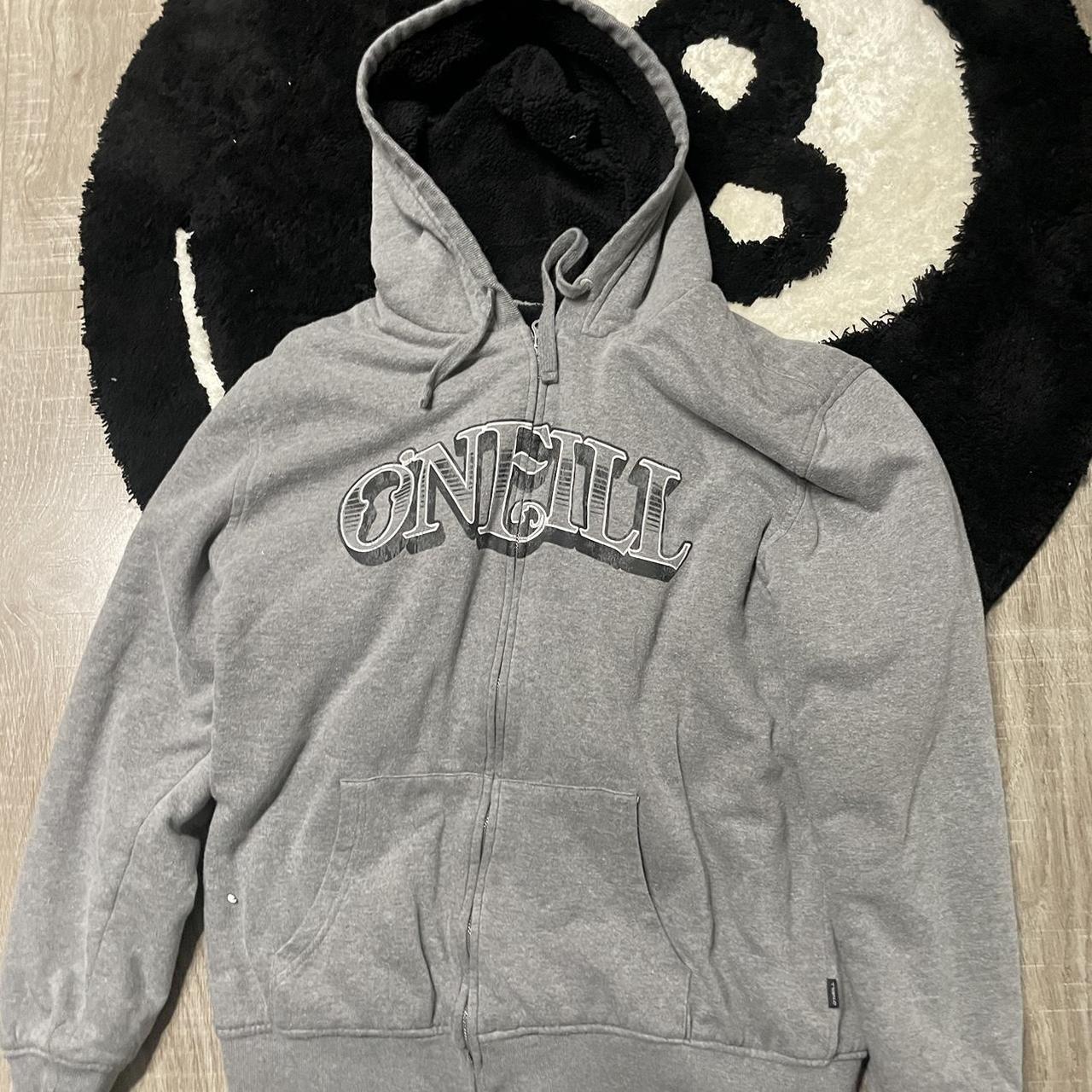 Men's Grey and Black Hoodie | Depop