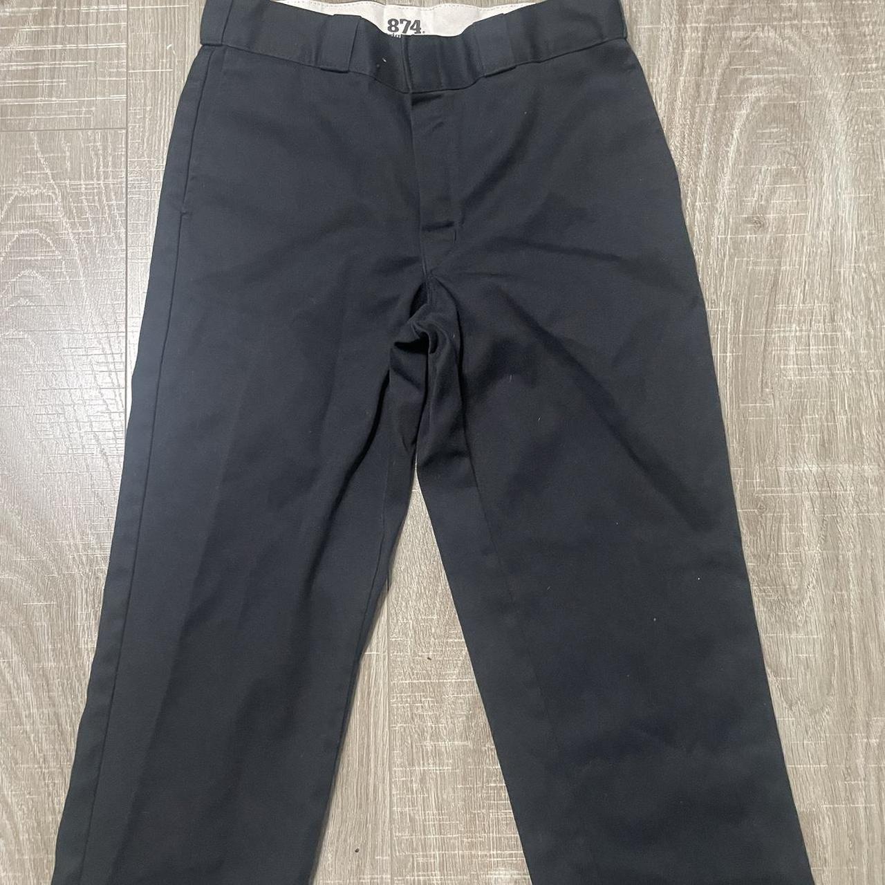 Men's Black and White Trousers | Depop