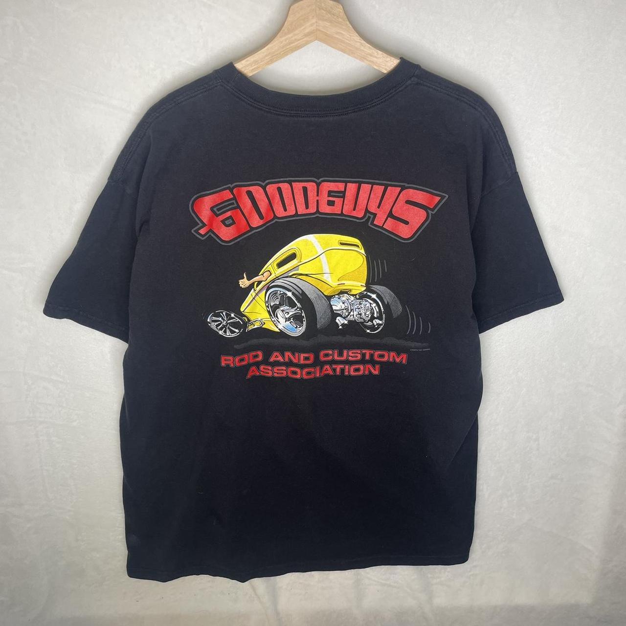 GoodGuys Rod Custome Car Graphic Tee Shirt Red and