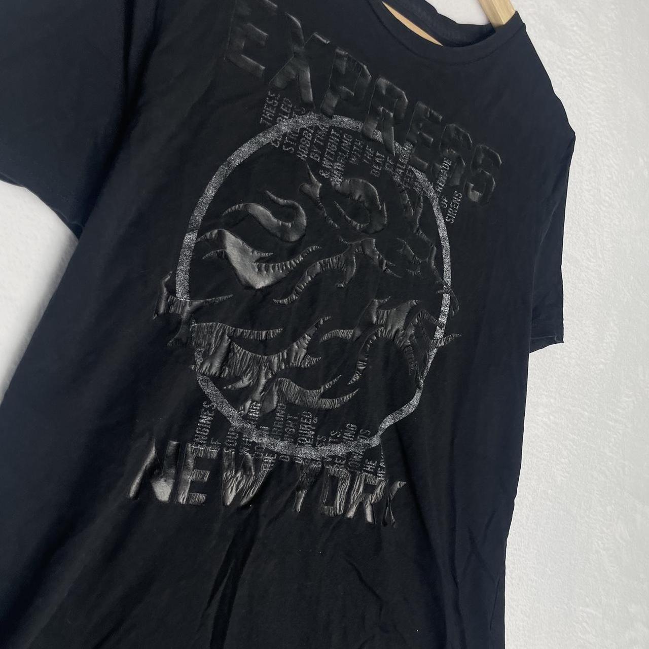 Express Black Lion Print New York Black Men’s... Depop