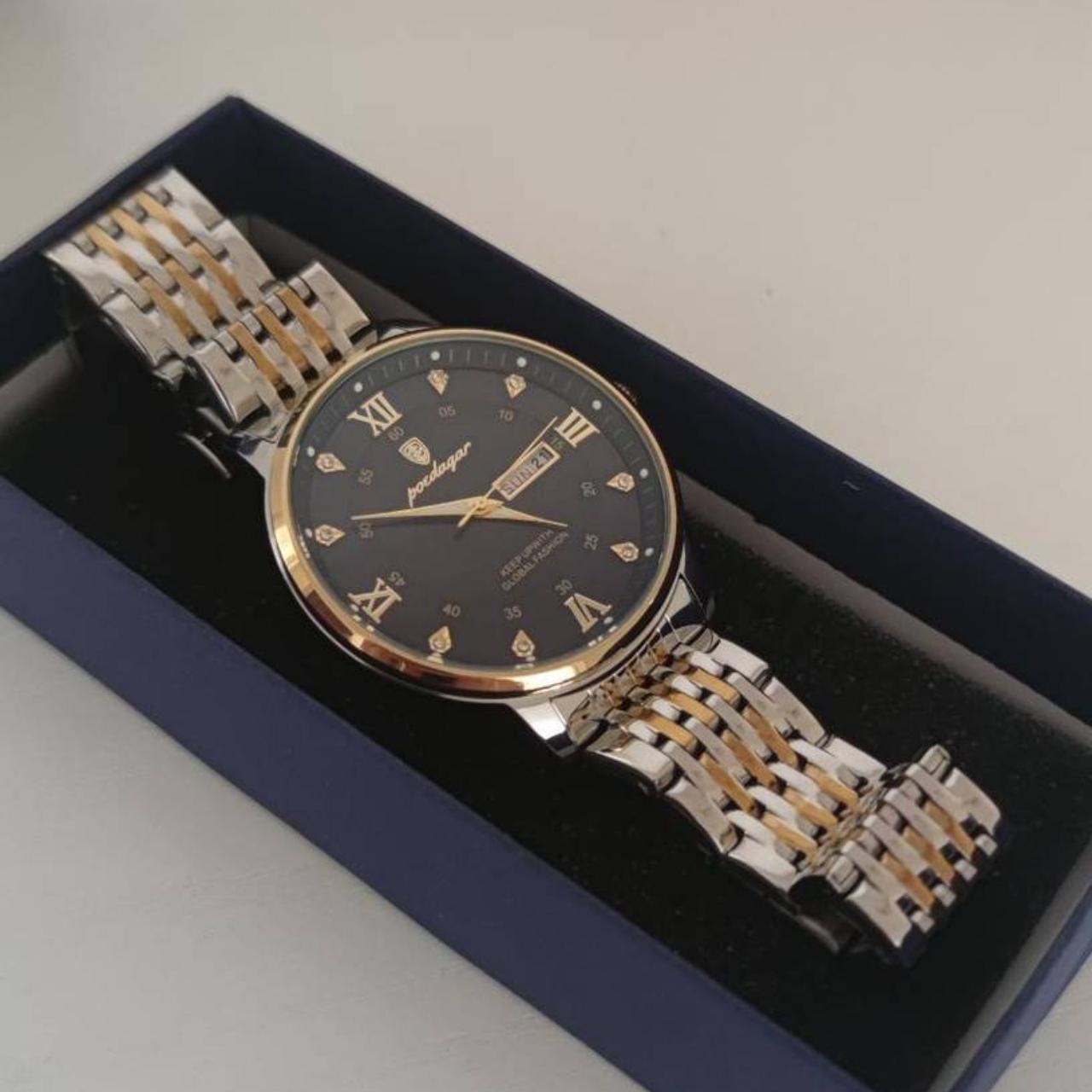 luxury regency business gold black watch Brand new... - Depop