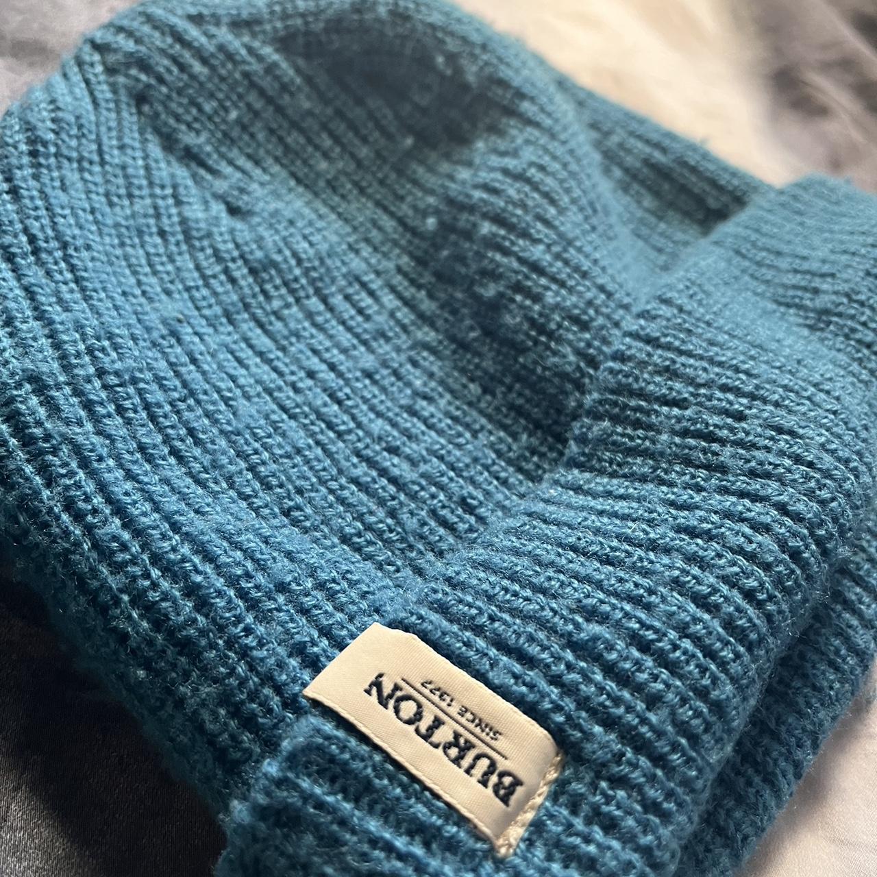 Burton Men's Blue and Brown Hat Depop