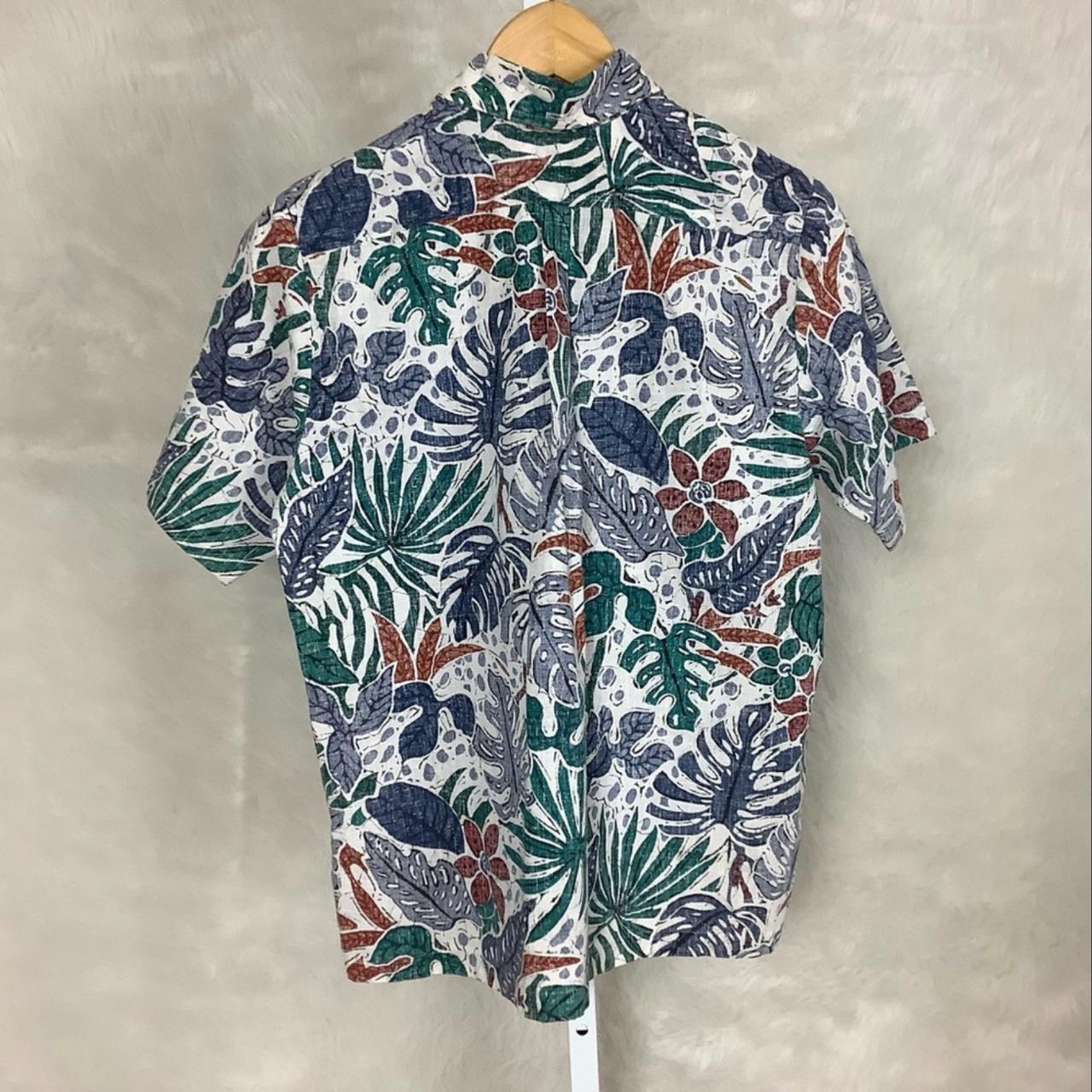 80s Vintage HAWAIIAN Shirt REYN SPOONER Reverse Print Mens 