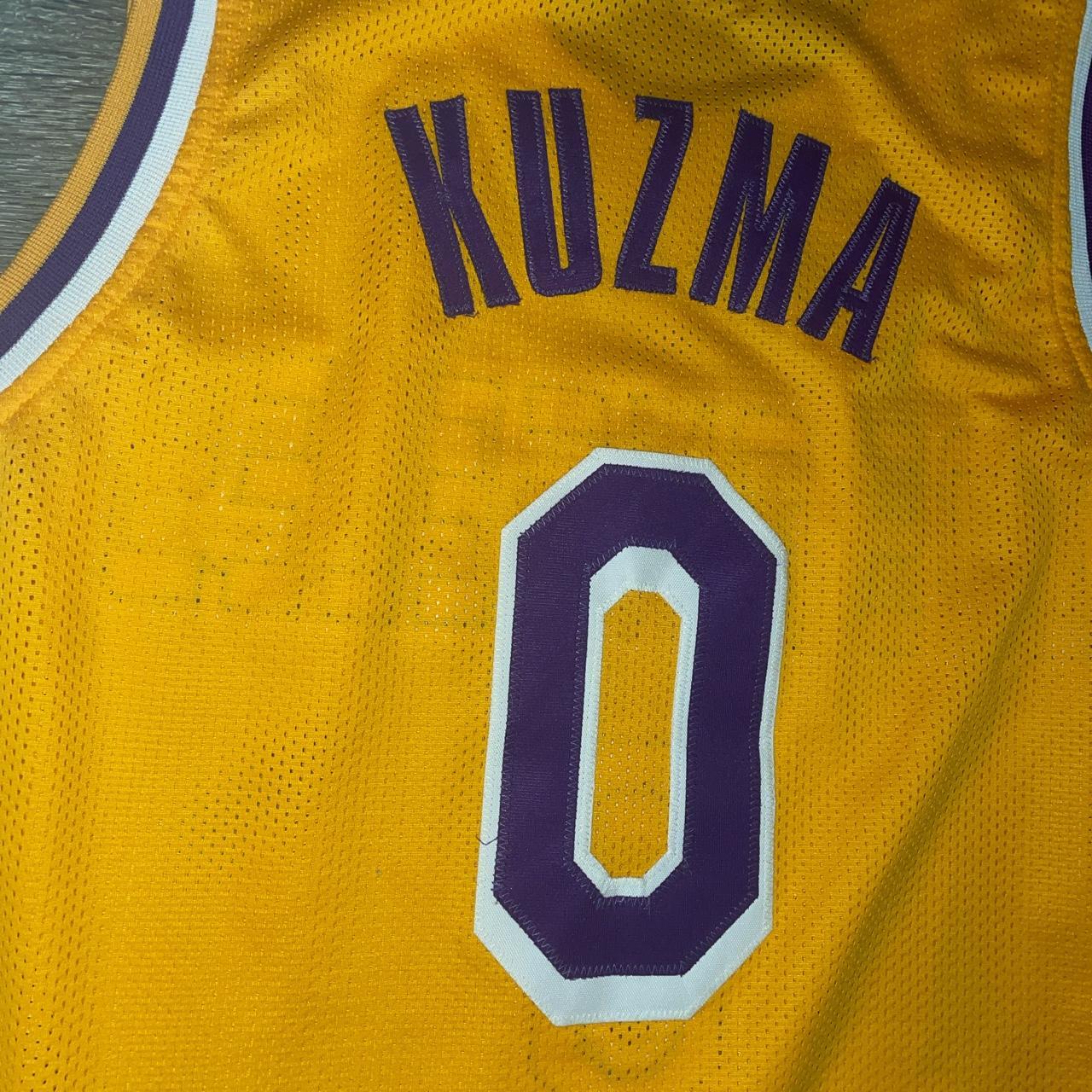 Nike Throwback Lakers Kyle Kuzma Jersey Large - - Depop