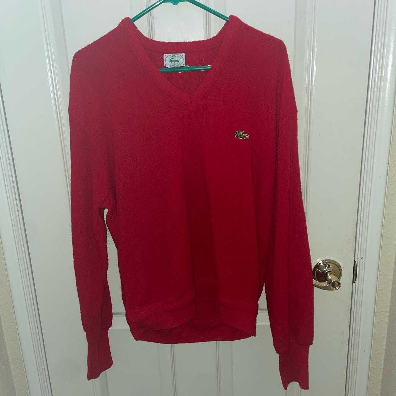 Lacoste Men's Red Jumper | Depop