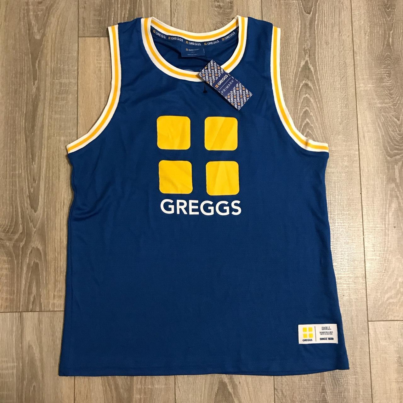 Greggs x Primark Basketball Jersey Vest (brand new... Depop