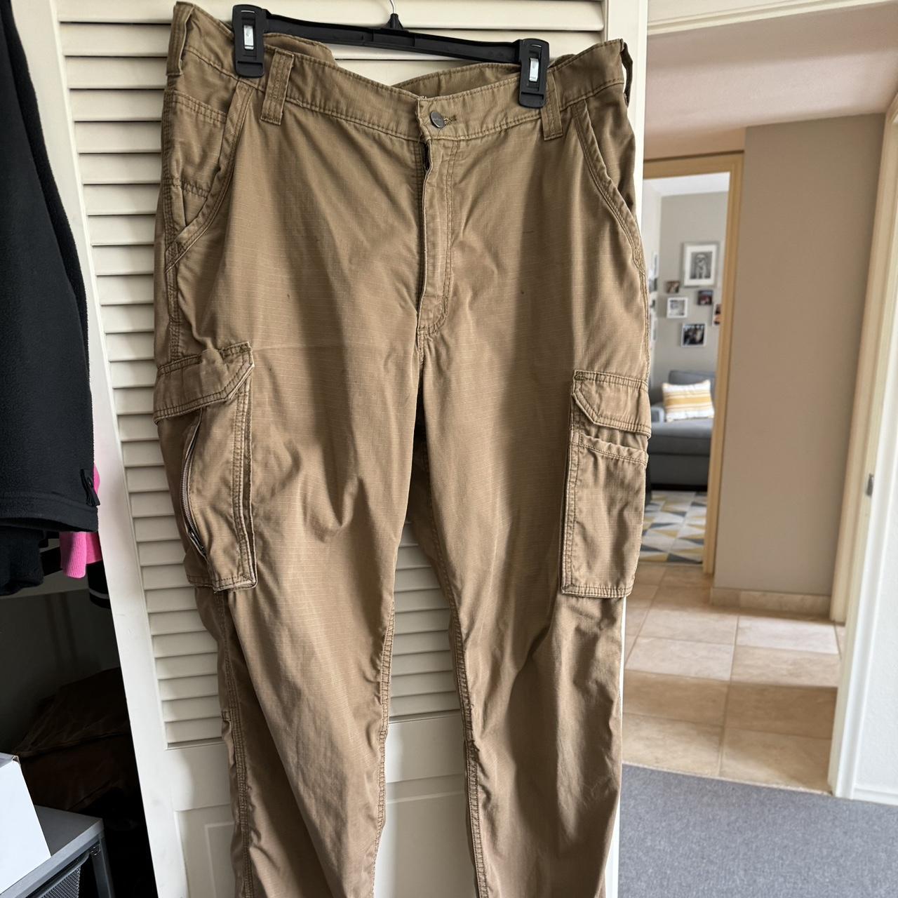 Gravel Gear Fleece Lined Cargo Pants Khaki Mens Size - Depop