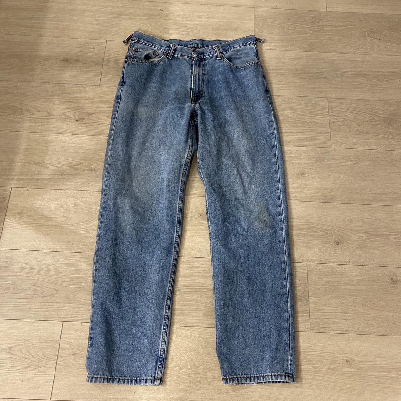 Levi 505 Jeans 36 x 34 Waist is marked as 38 but... - Depop