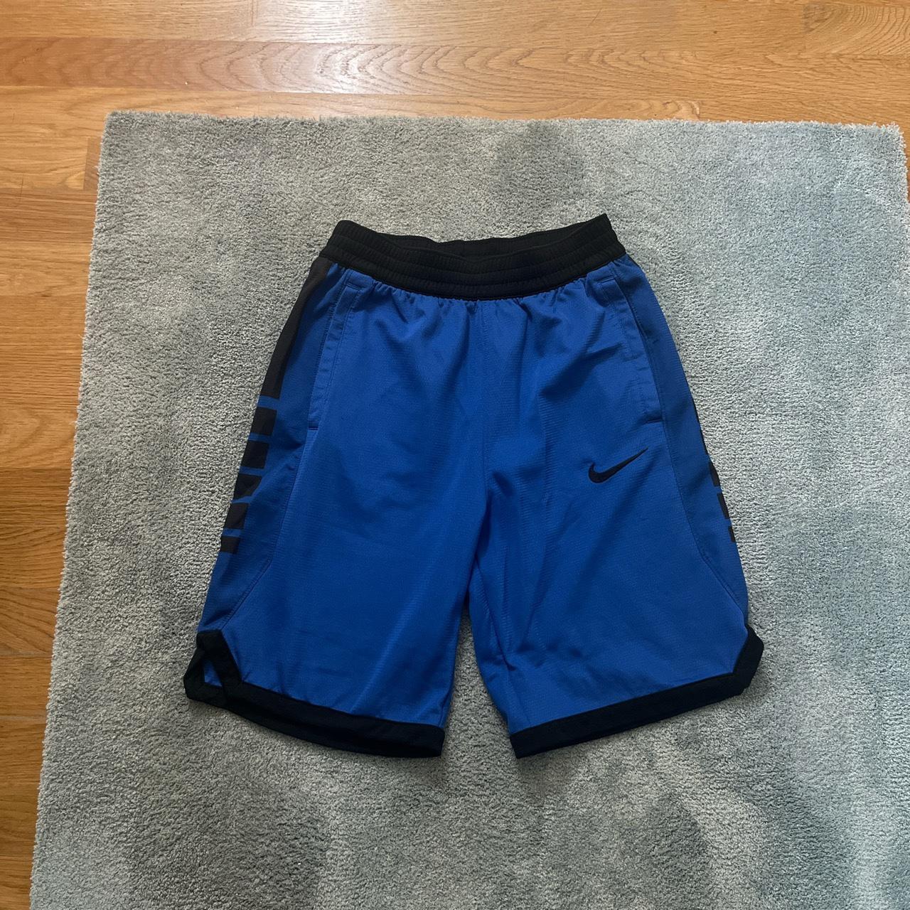 Kids Large, Nike Elite Shorts, Blue, Barely Used Depop