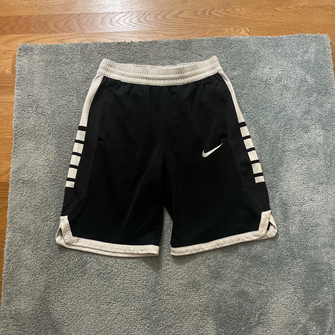 Kids Large, Nike Elite Shorts, Black and White, Worn... Depop