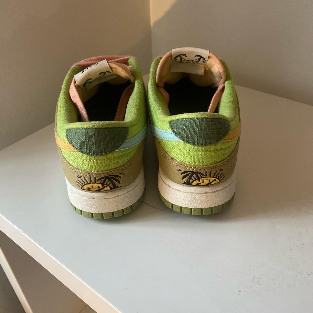 multicoloured nike trainers