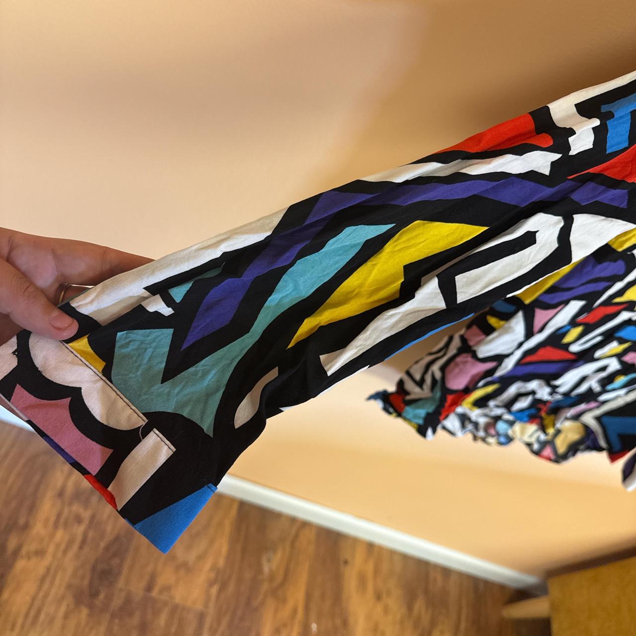 Women's Blouse - Multi - L – Abstract patterned b… - image 2