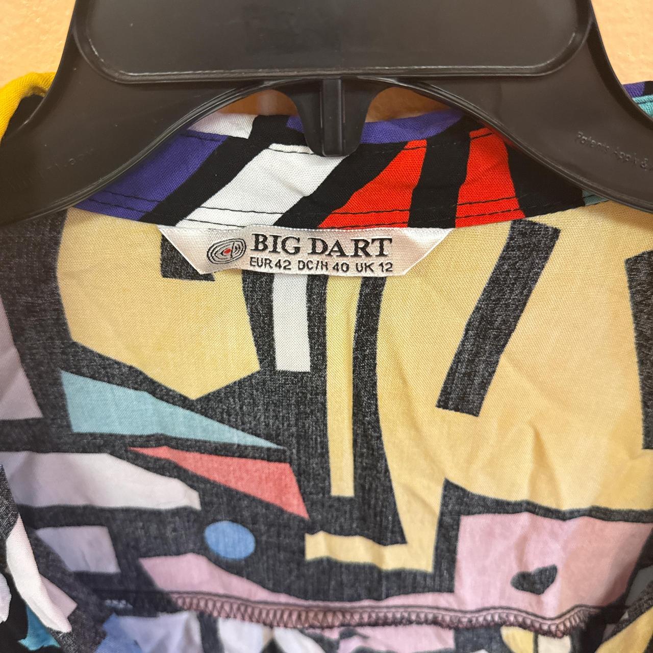 Women's Blouse - Multi - L – Abstract patterned b… - image 3