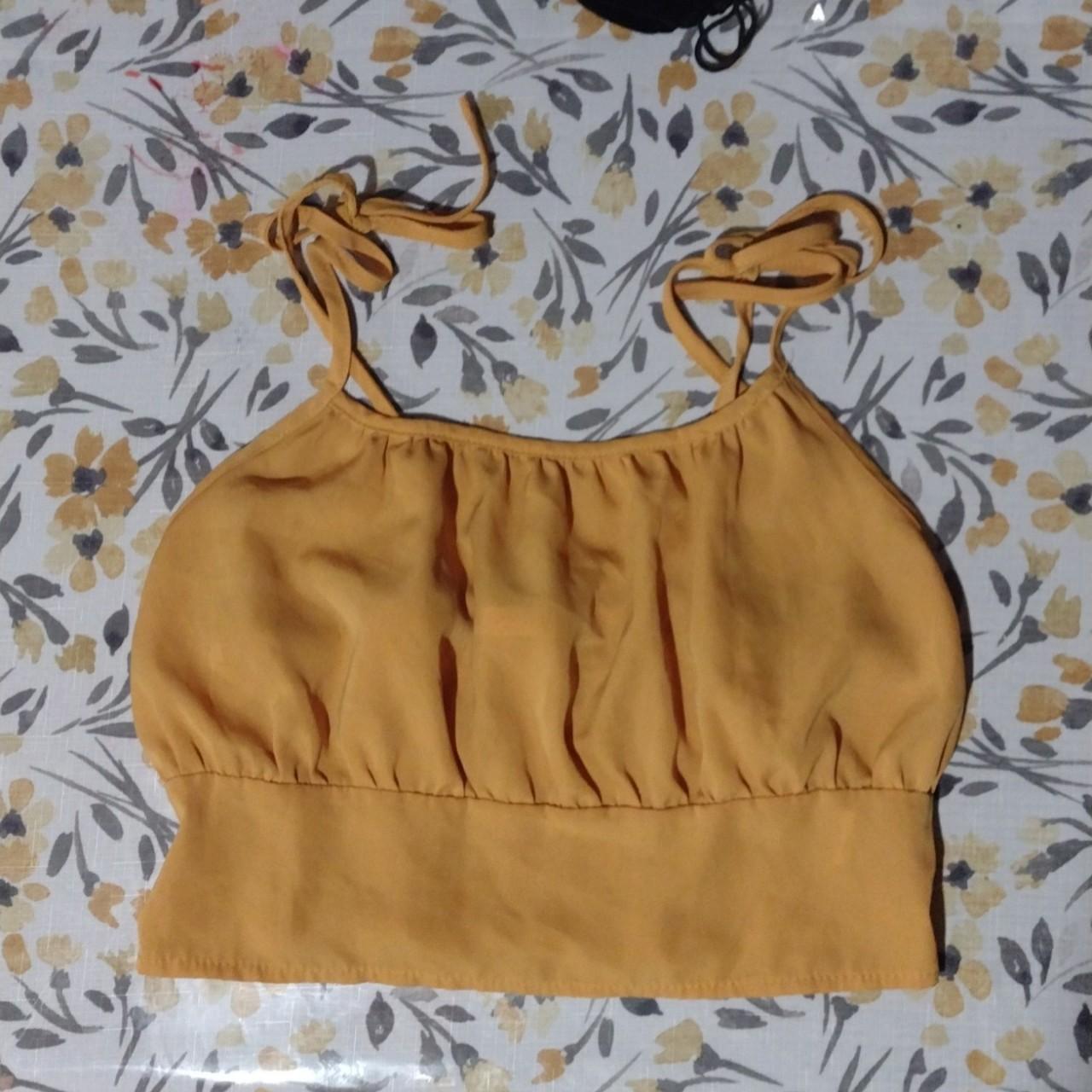 Yellow crop top shirt 💛💛 Free... Depop
