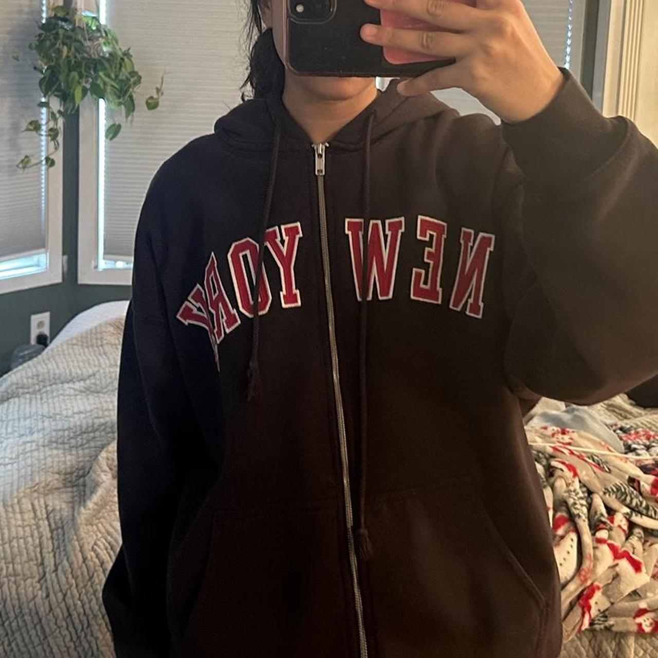 💫 Brandy Melville New York Zip Up 💫 John Galt,... Depop