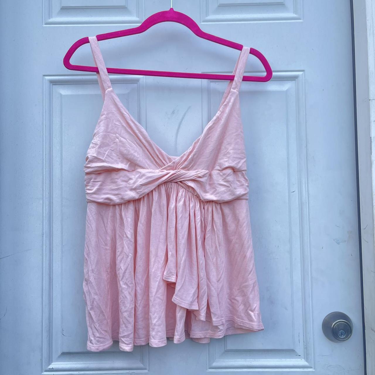 Y2K Expeess baby pink cami blouse💗 💟the deets- •... - Depop
